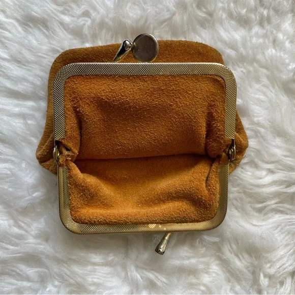 NATIVE LEATHER SUEDE COIN PURSE - Picture 2 of 4